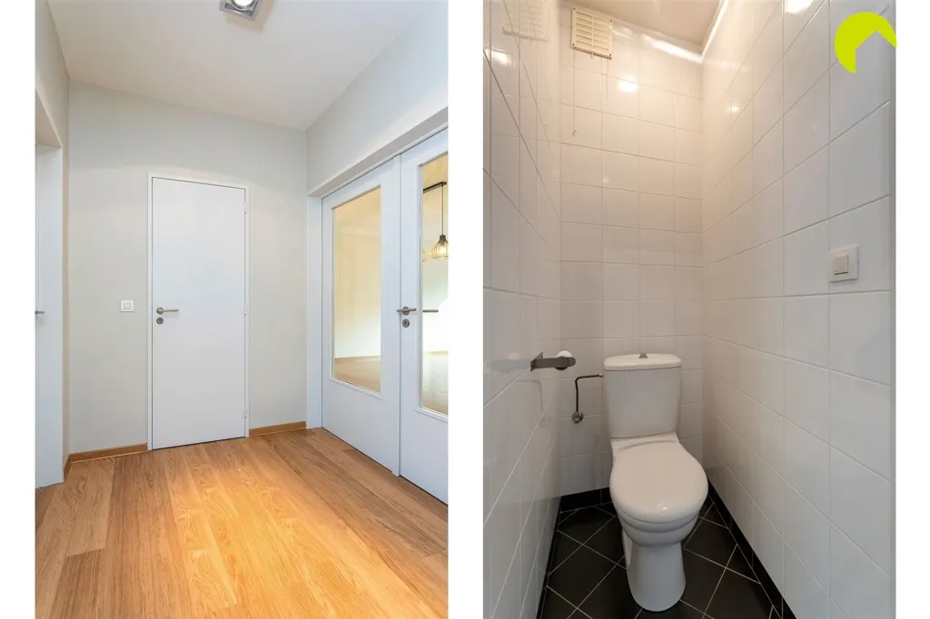 Bathrooms - 2-Bed Apartment with Terrace in Central Mortsel