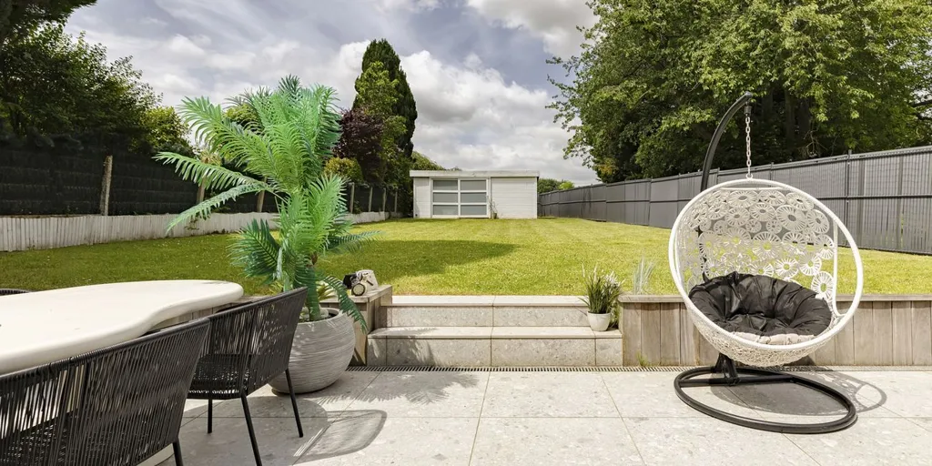 Garden - Contemporary Villa with Field Views in Wemmel