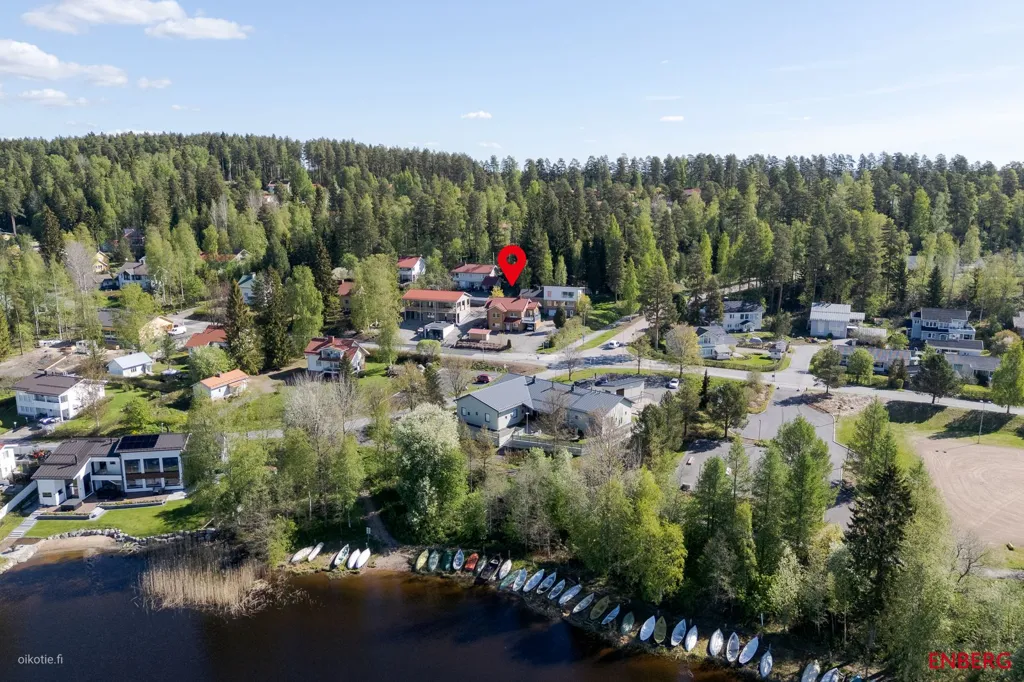 Vista aerea - Two-Storey Stone House with Sauna in Mannila