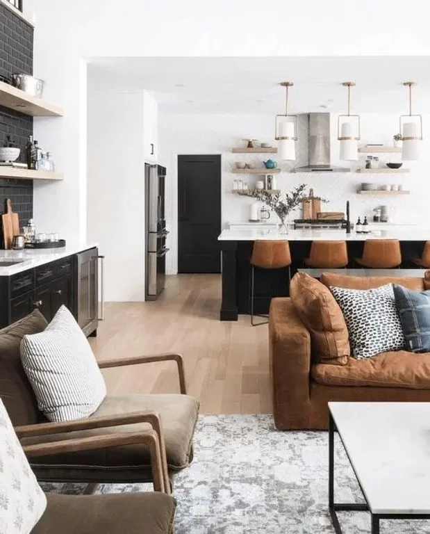Séjour - Appartement de Luxe avec Retour de Lot à Courbevoie