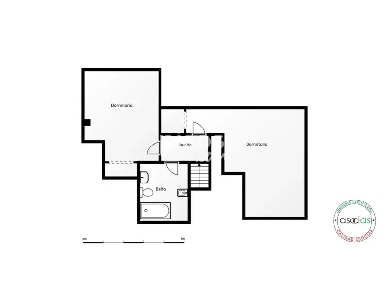 Plan - Duplex Flat with Sea View in Gijón Centre