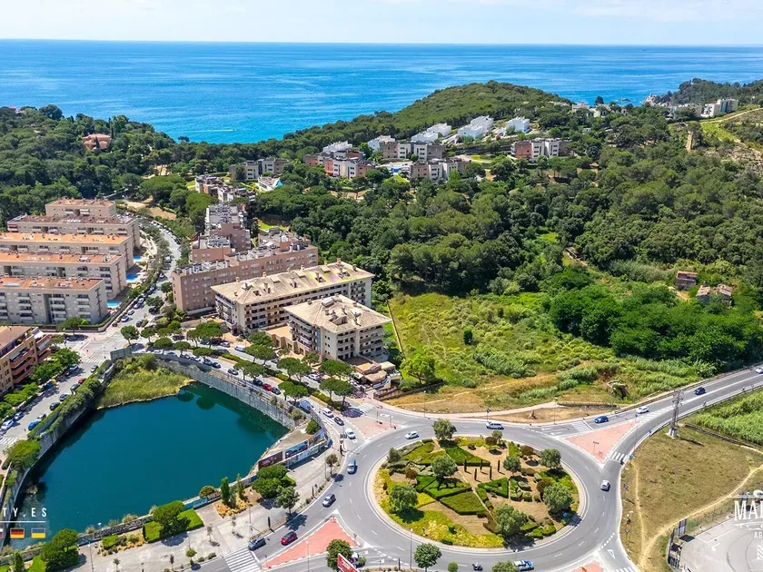 Vue aérienne - One-Bedroom Apartment with Pool in Fenals, Lloret de Mar