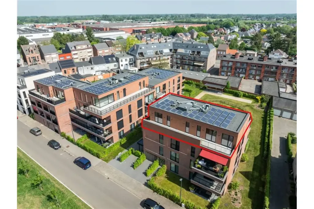 Õhuvaade - Penthouse with Terraced Garden in Koningshooikt