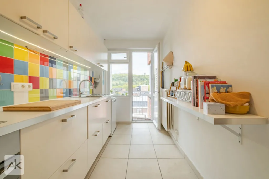 Köök - Charming Apartment with Terrace in Outremeuse