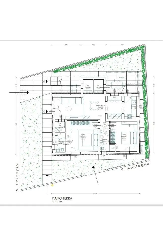 Planimetria - Luxury Villa with Private Garden in Cervia