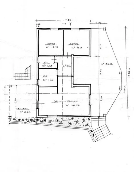Plan - Villa with Garden in San Cataldo