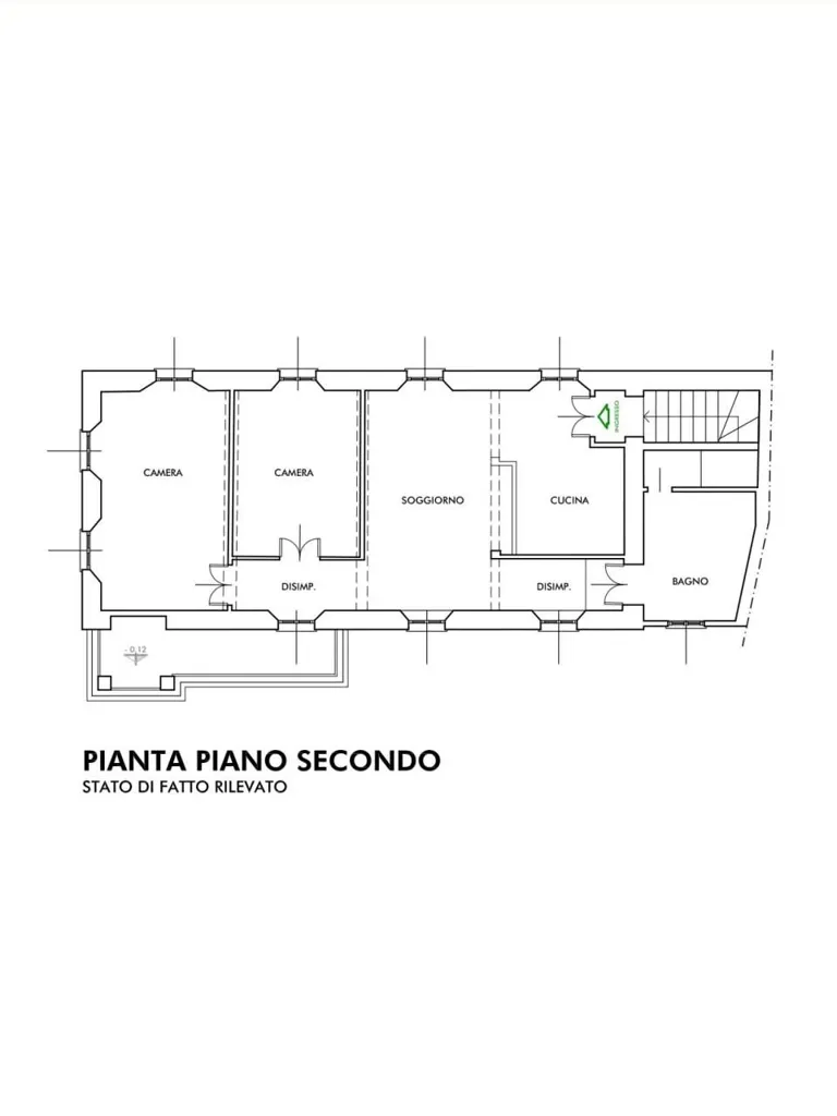 Planimetria - Historic Villa with Terraces in Proserpio