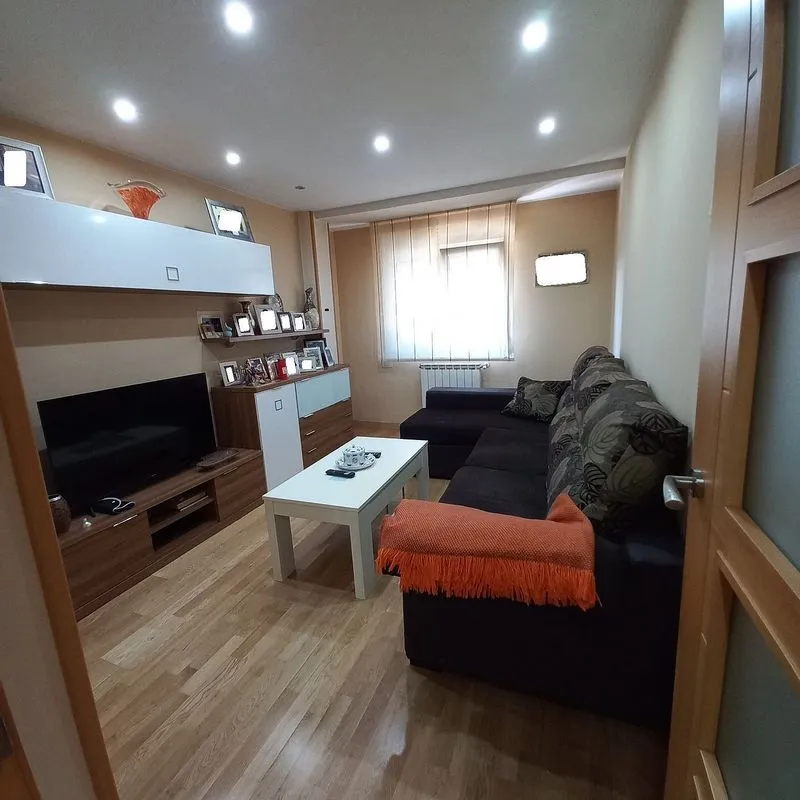 Living Room - Apartment with West View in Gijón Centre