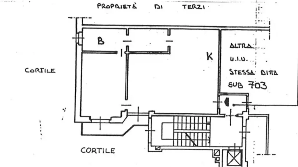 Plan - Contemporary Flat with Balcony in Milan