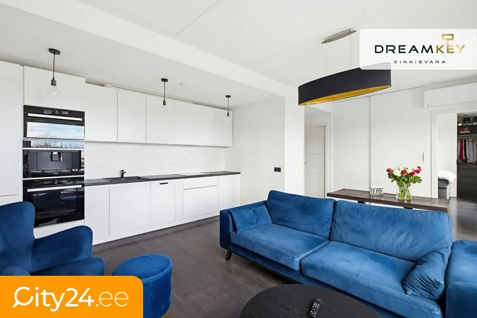 Séjour - Penthouse with Sea View in Tallinn