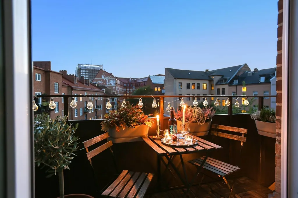 Balcon - Open-Plan Apartment with Balcony in Malmö