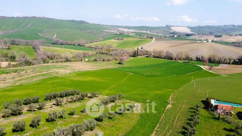 Aerial - Rustic Farmhouse with Garden in Loro Piceno