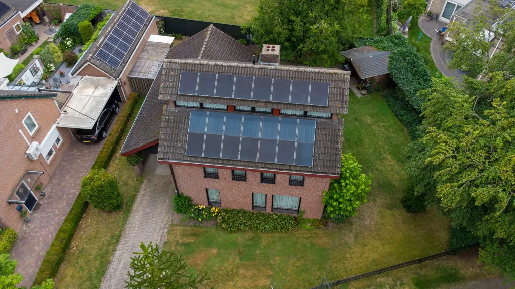 Vue aérienne - Characterful Detached House with Garden in Eerde