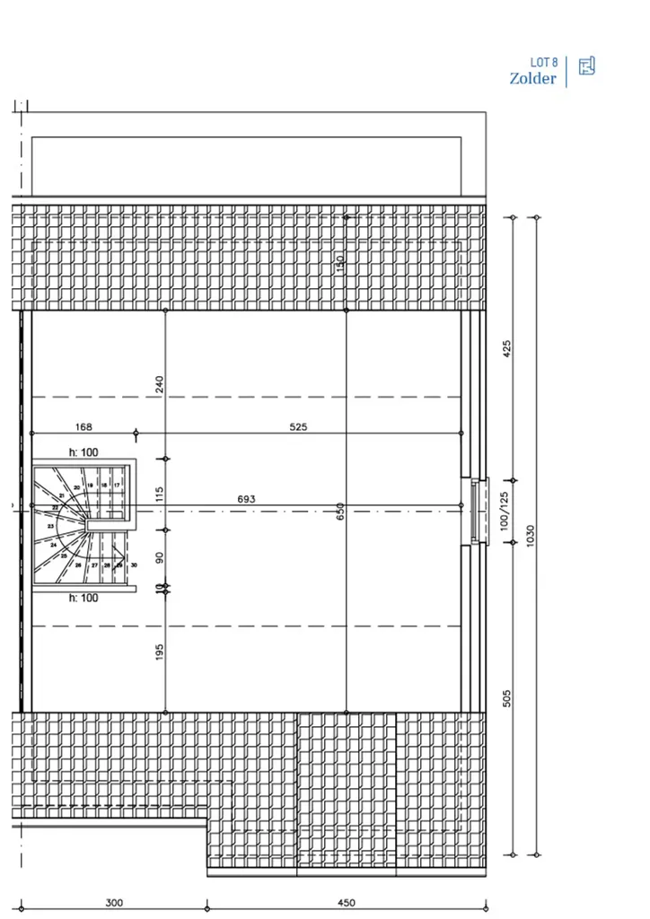 Plan - Nouvelle Maison de Campagne avec Garage à Evergem