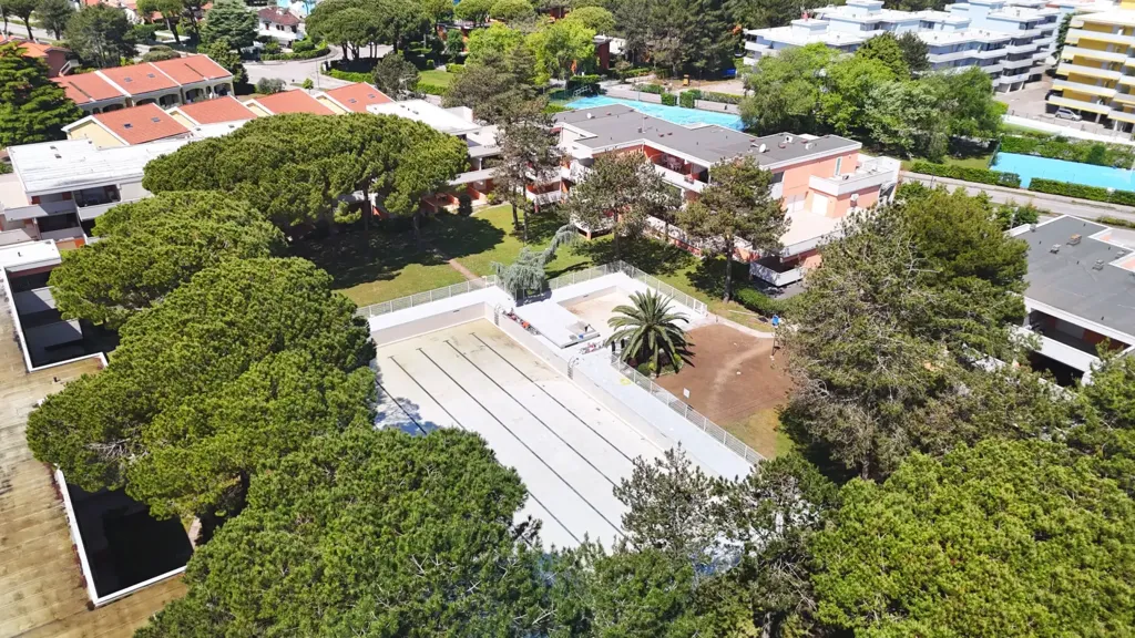 Vue aérienne - Quadrilocale with Pool in Bibione