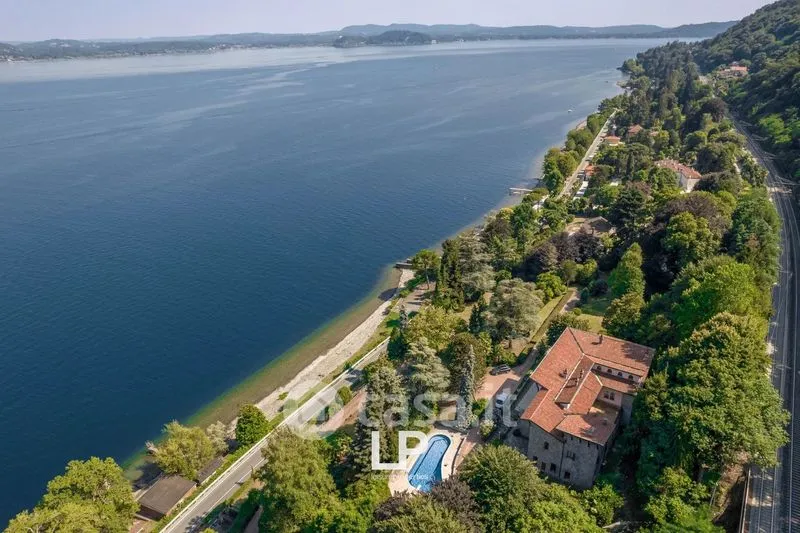 Vue aérienne - Villa with Lake View and Marina in Stresa