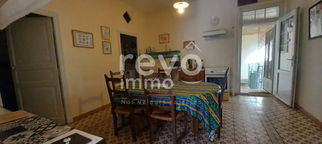 Dining Room - Charming Stone House with Potential in Beaumes-de-Venise
