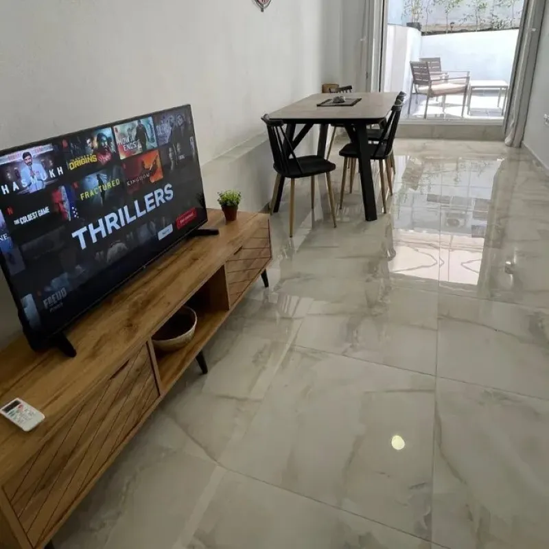 Wohnzimmer - Ground Floor Flat with Air Conditioning in Thessaloniki