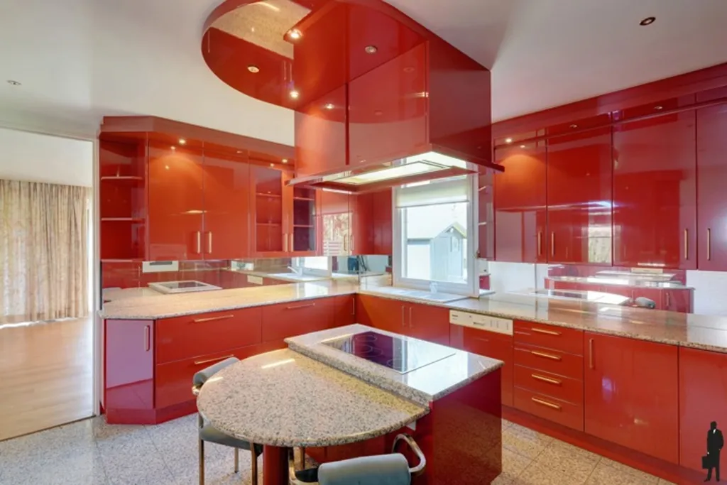 Cuisine - Architectenwoning avec Piscine à Turnhout