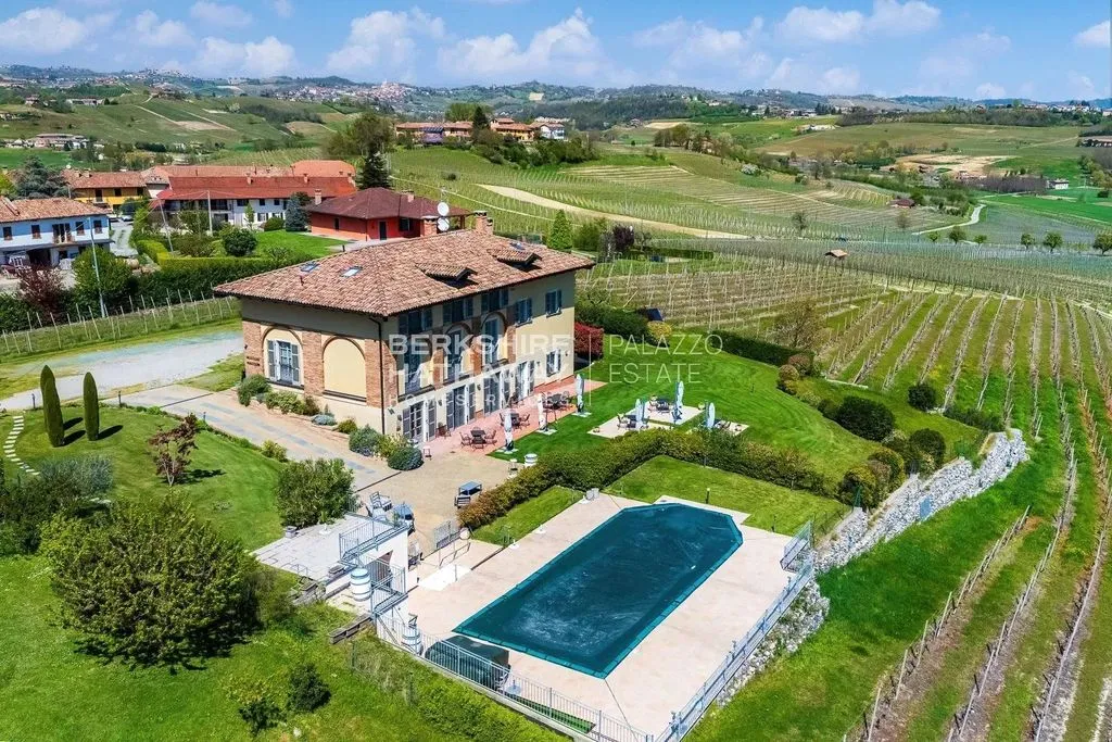 Vue aérienne - Luxury Villa with Pool in Agliano Terme