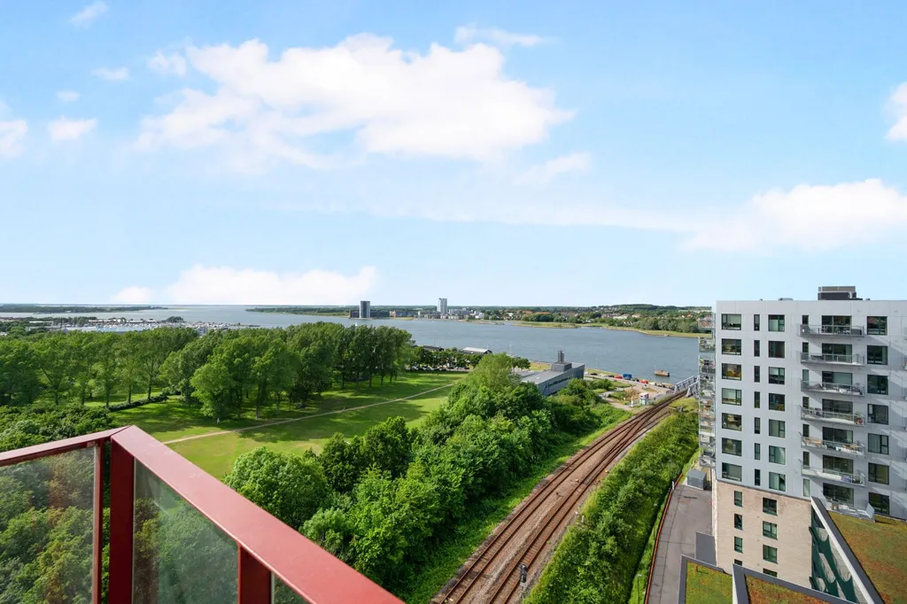 Vue aérienne - 3-Bed Apartment with Balcony in Taffeltårnet