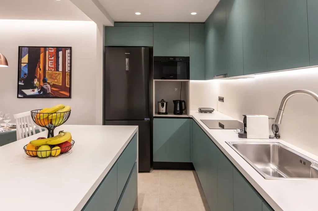 Cucina - Flat with Panoramic View in Neos Kosmos, Athens