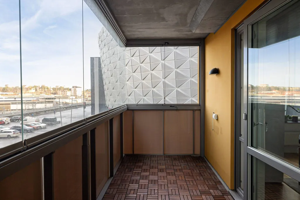 Balcon - Apartment with Balcony in Arenastaden