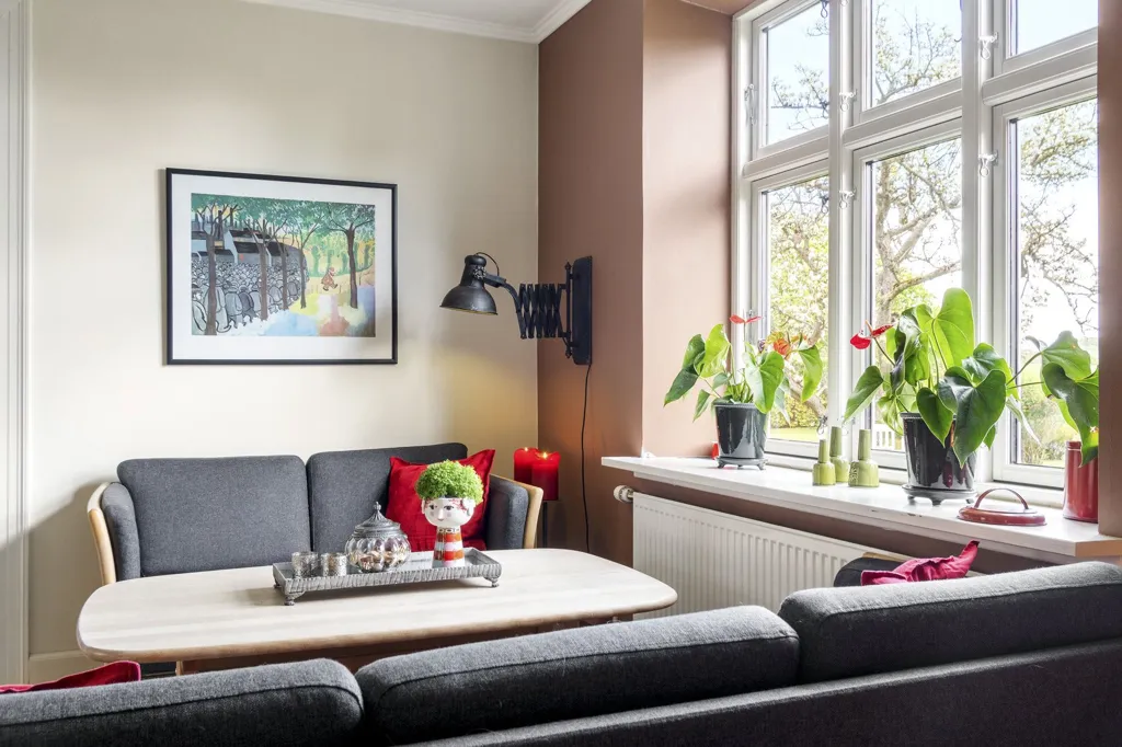 Living Room - Historic Villa with Large Garden in Næstved