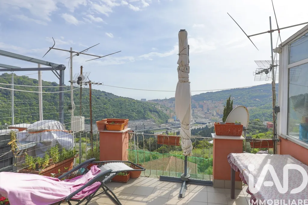 Terrace - Villa with Sea View in Genoa Staglieno