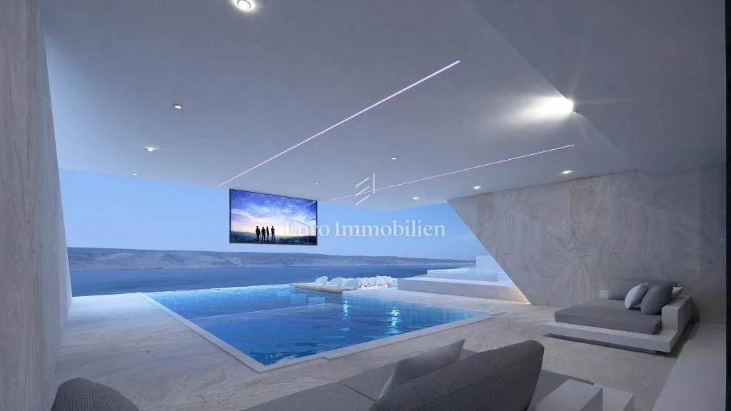 Piscina - Luxury Villa with Infinity Pool in Starigrad