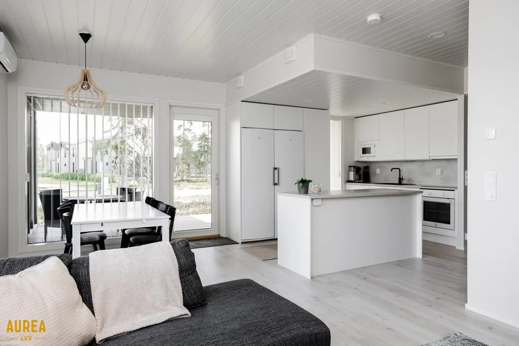 Kitchen - Modern Apartment with Sea View in Oulu