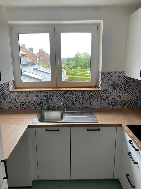 Köök - Renovated Flat with Central Heating in Namur
