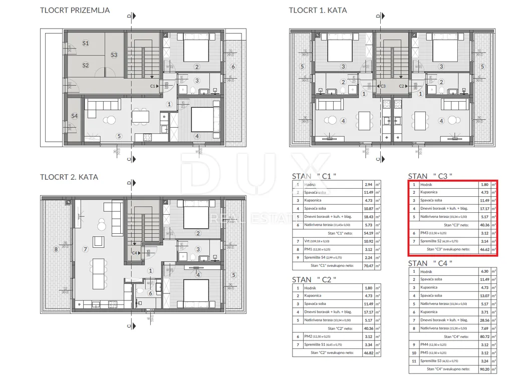 New Build Apartment with Terrace in Pula