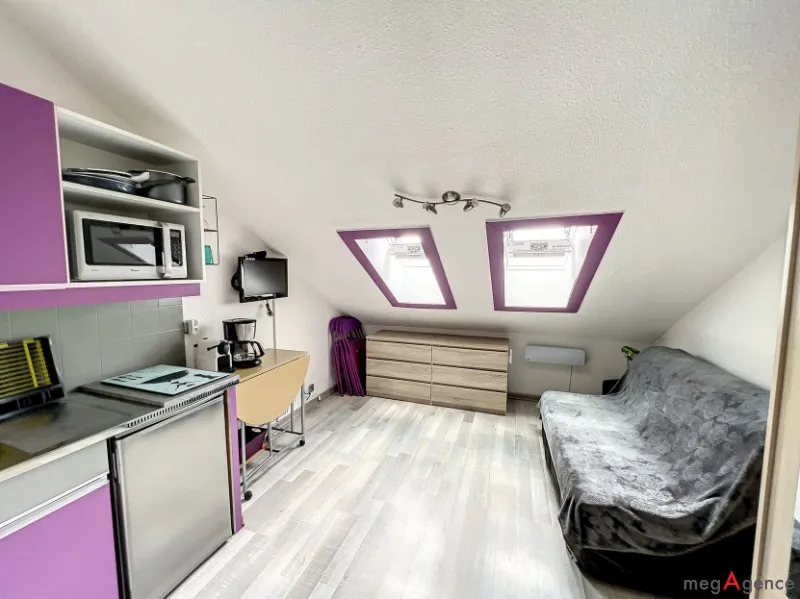 Köök - Studio with Private Pool in Gresse en Vercors