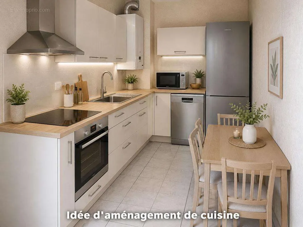 Cuisine - Appartement avec Balcon et Garage à ANSE