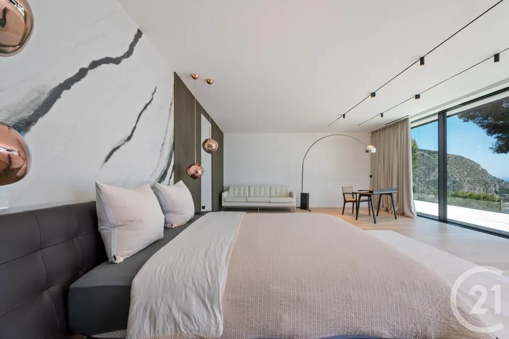 Chambres - Villa Contemporaine avec Vue Mer à Èze