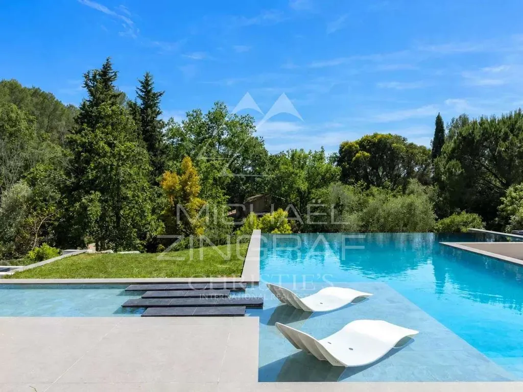 Piscine - Villa Contemporaine avec 7 Chambres à Roquefort-les-Pins