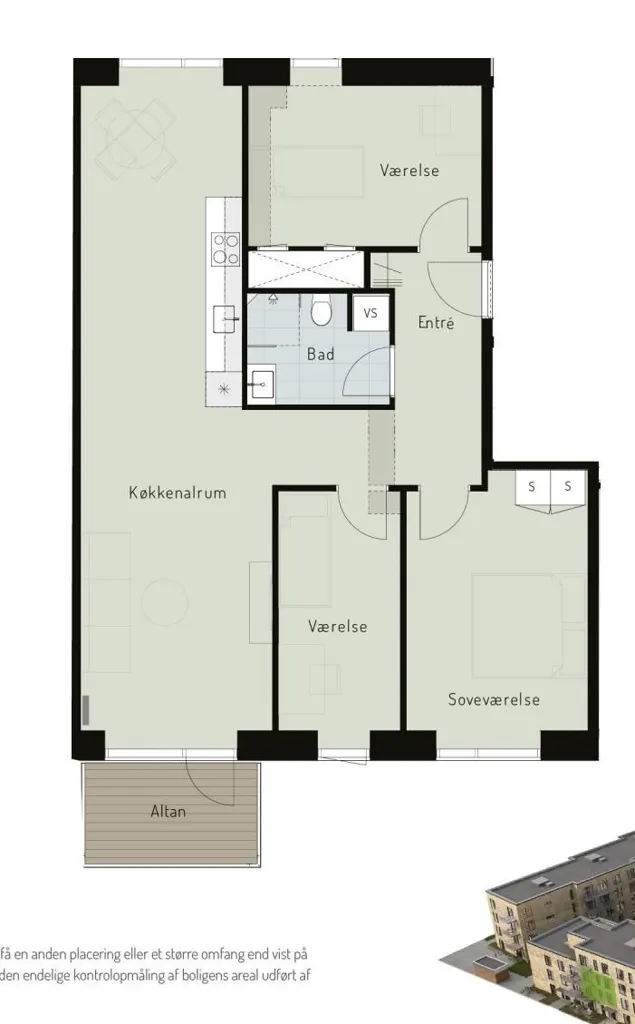 Plan - Apartment with Balcony in Carl Bro Haven