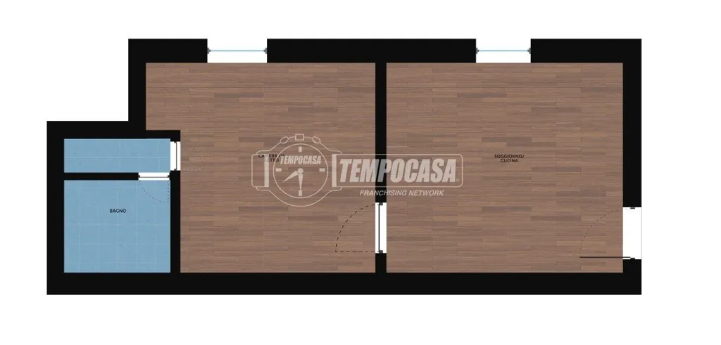 Plan - Bilocale with Nuda Proprietà in Bergamo