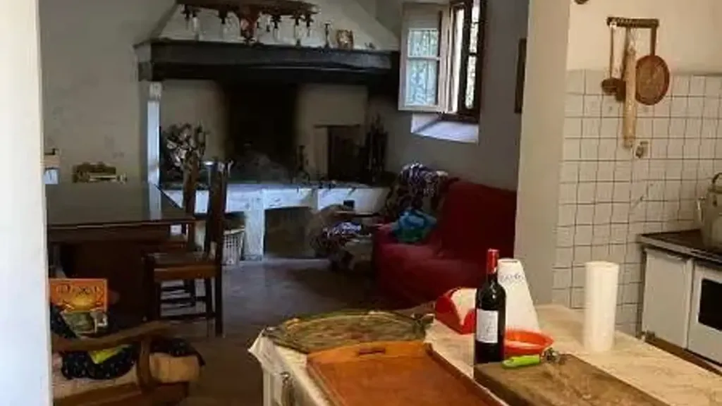 Köök - Rustic Property with Garden in Fiano, Certaldo