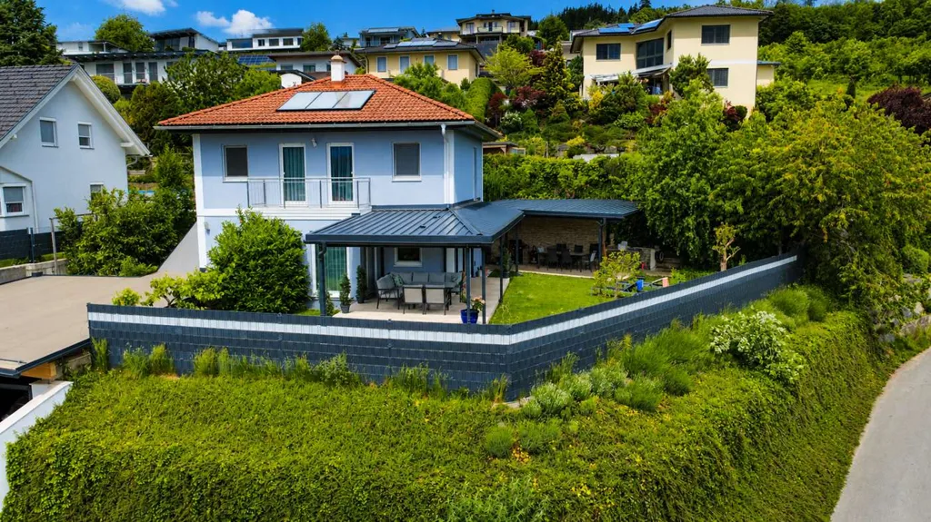 Vue aérienne - Family House with Panoramic View in Emmersdorf