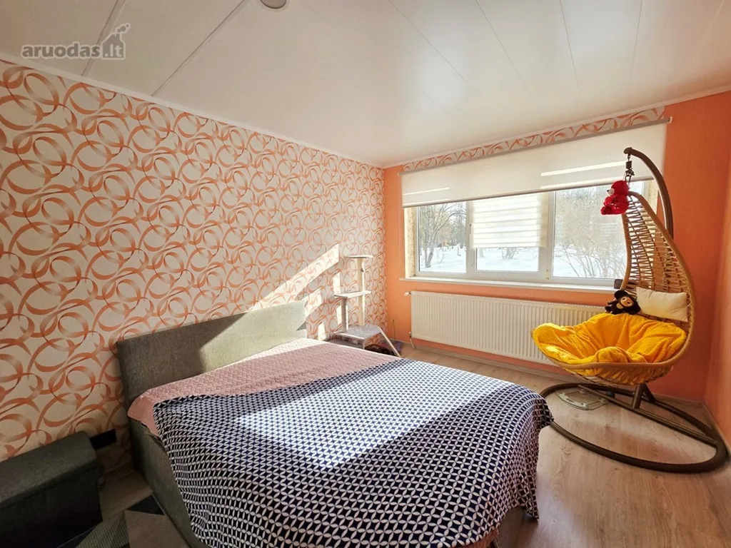 Chambres - Modernised 3-Bedroom Flat with Balcony in Dainavos