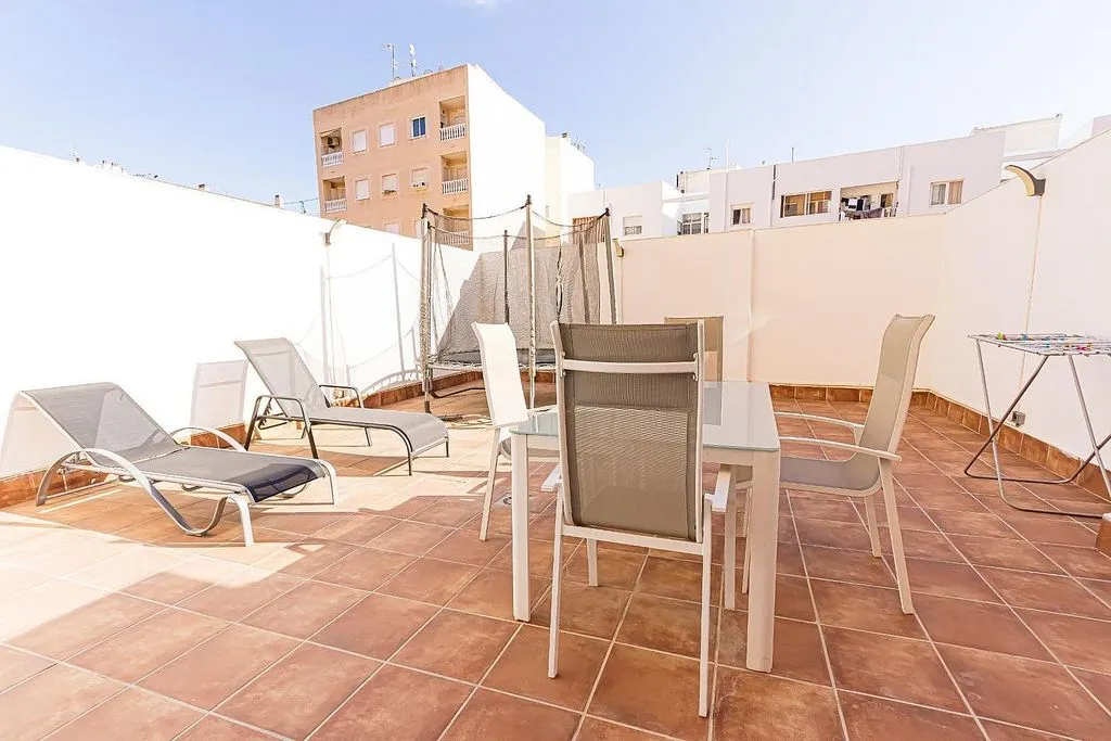 Terrace - Holiday Apartment with Terrace in Torrevieja