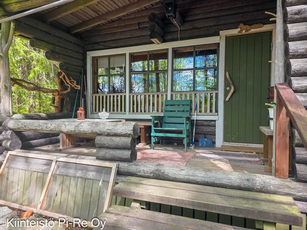 Terrasse - Cottage with Lake View in Särkijärvi