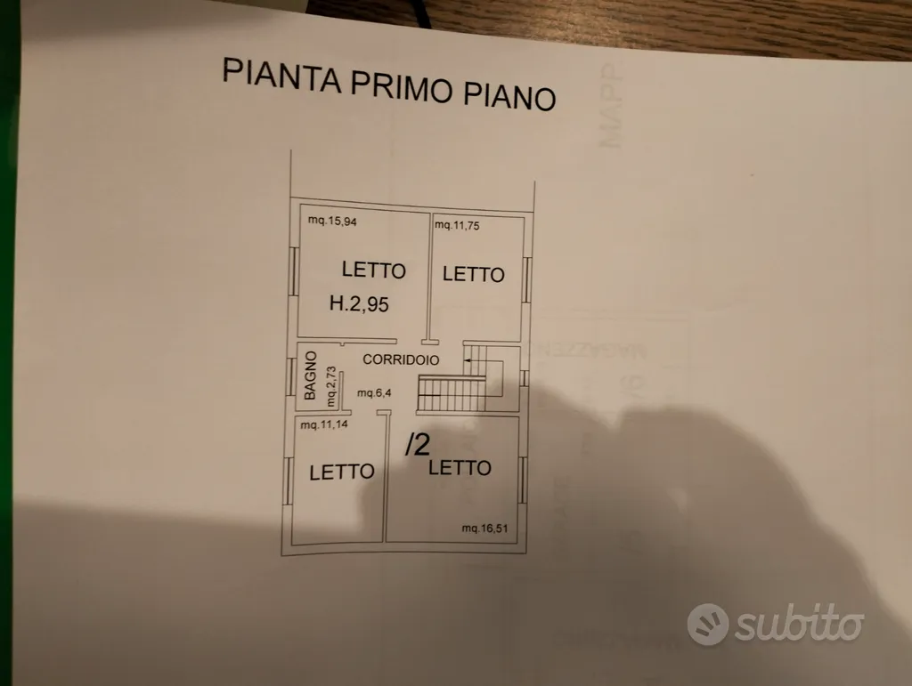 Plan - Colonial House with Garden in Bifamiliar Setting