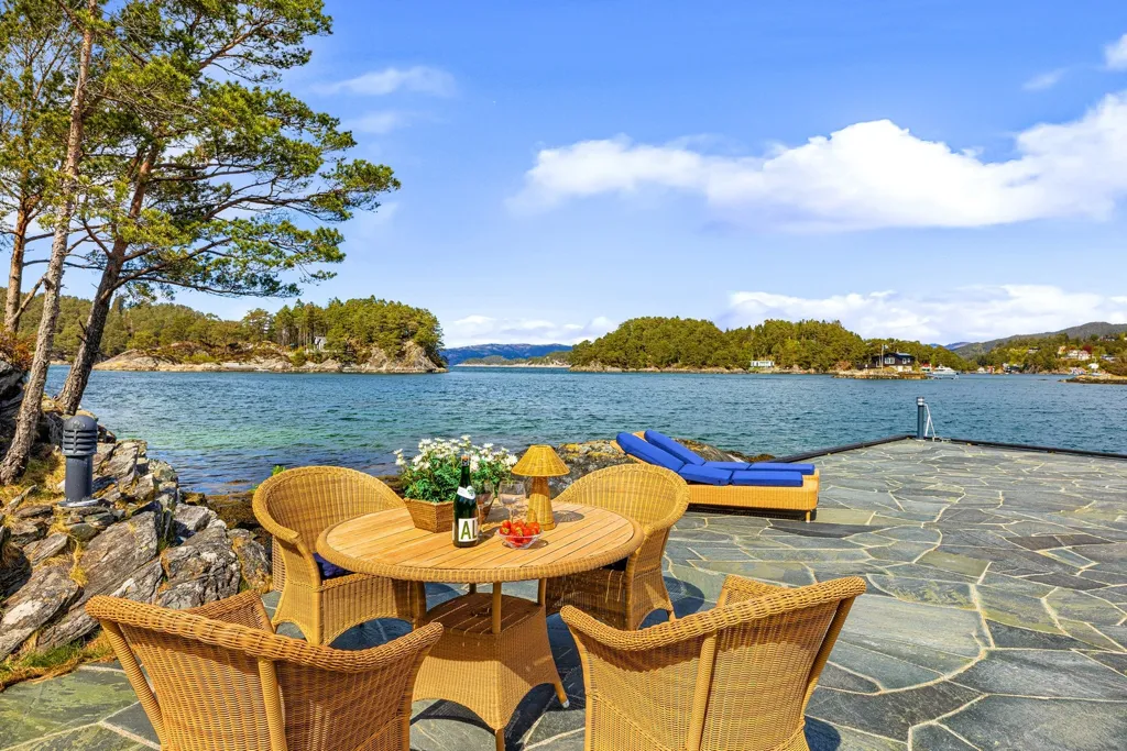 Terrasse - Holiday Cottage with Marina Spots in Forstrøno