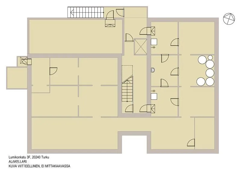 Plan - Apartment with Glazed Balcony in Pansio