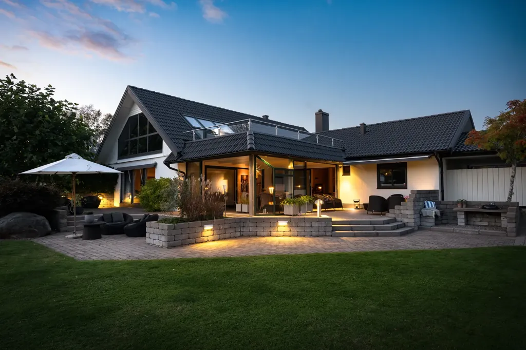 Terrace - Generous Villa with Sea View in Ringenäs