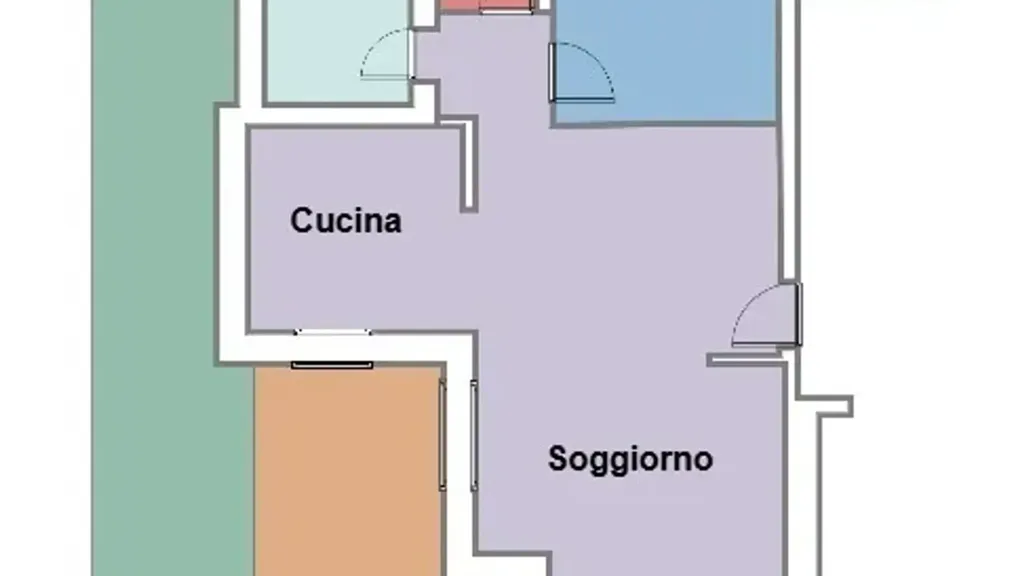Floor Plan - Newly Built Apartment with Garden in Albareto