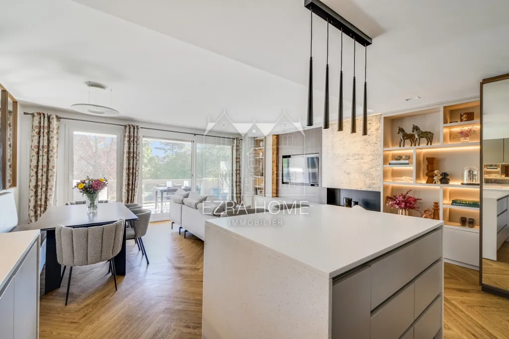 Cucina - Apartment with Park View in Levallois-Perret